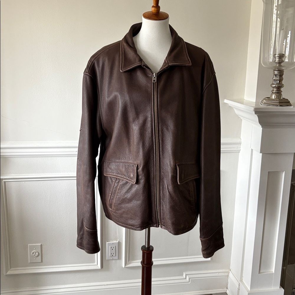 Polo sport polo Ralph Lauren Men's Brown Leather Jacket